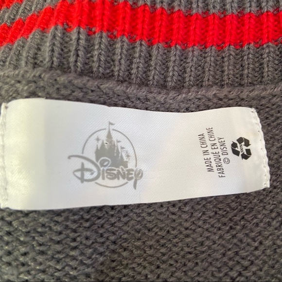 Disney Mickey Mouse V-Neck Varsity Sweater Sz L - Picture 6 of 6